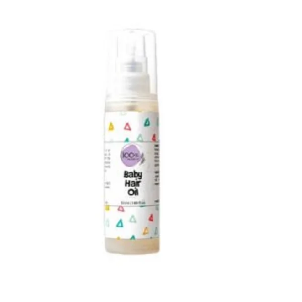 100% Wellness Natural Baby Hair Oil - 50ml