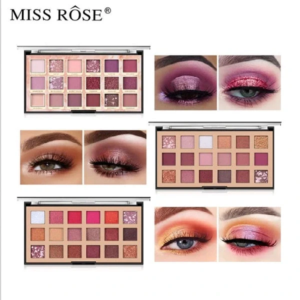 Miss Rose 18 Color Fashion Eye Palette