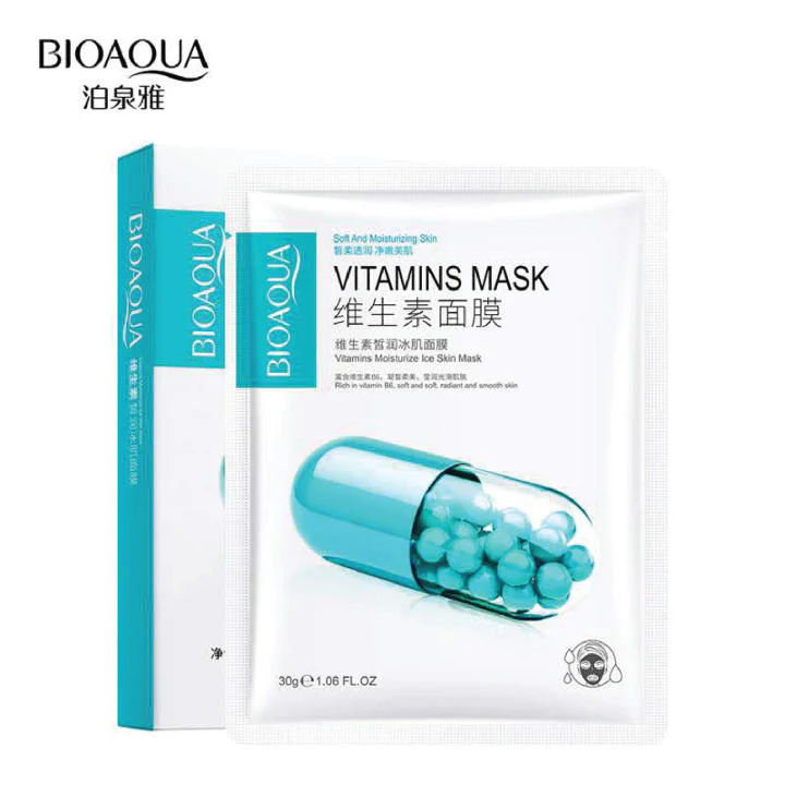 BIOAQUA Pack of 3 Vitamins Moisturizing Face Sheet Mask 3Pcs - Image 4