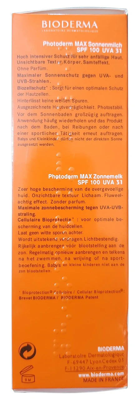 Bioderma Photoderm Max Sun Milk SPF100 (100ML) Very High Protection - Image 2