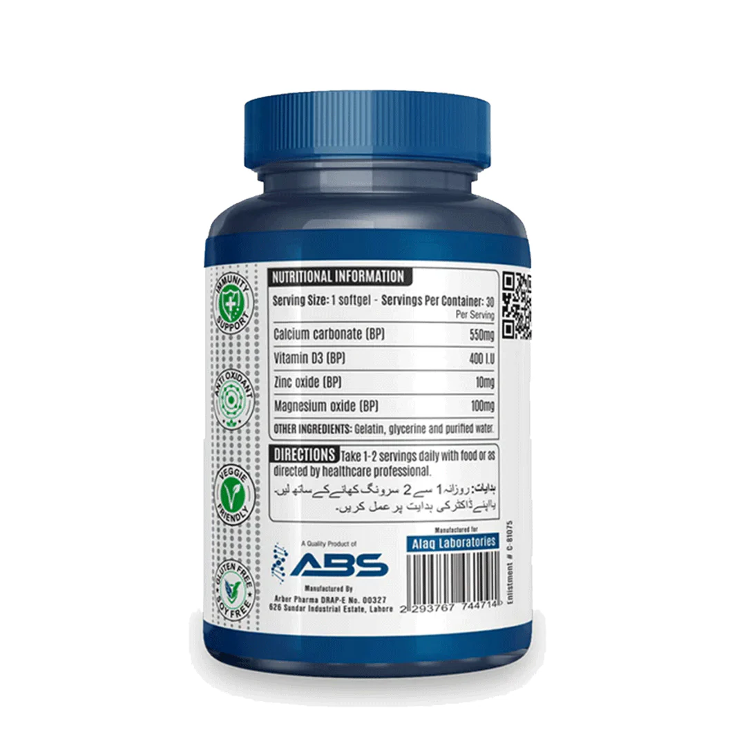 ABS BONE CARE CALCIUM & VITAMIN D3 By ABS Nutrition - Image 2