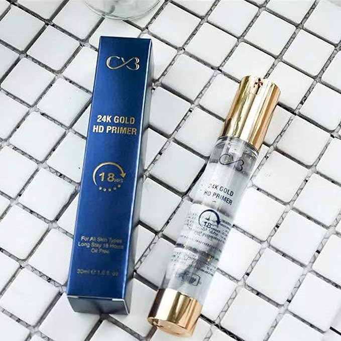 CVB 24K  Gold HD Primer  18 hour- oil Free For All Types Skins - Image 6