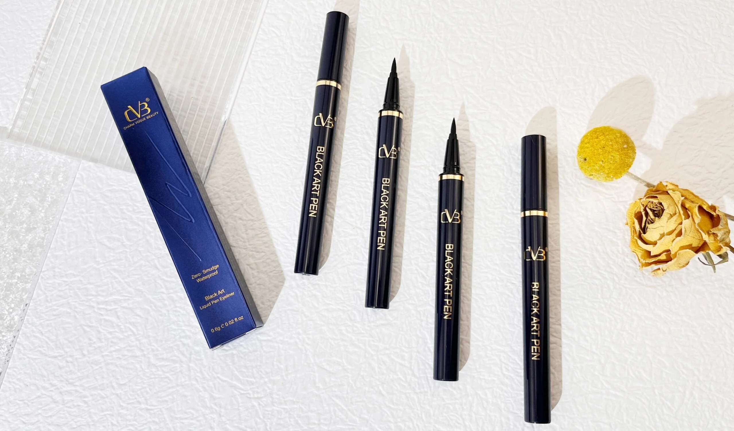 CVB BLACK ART LIQUID PEN EYELINER ZERO-SMUDGE WATERPROOF 05 - Image 6