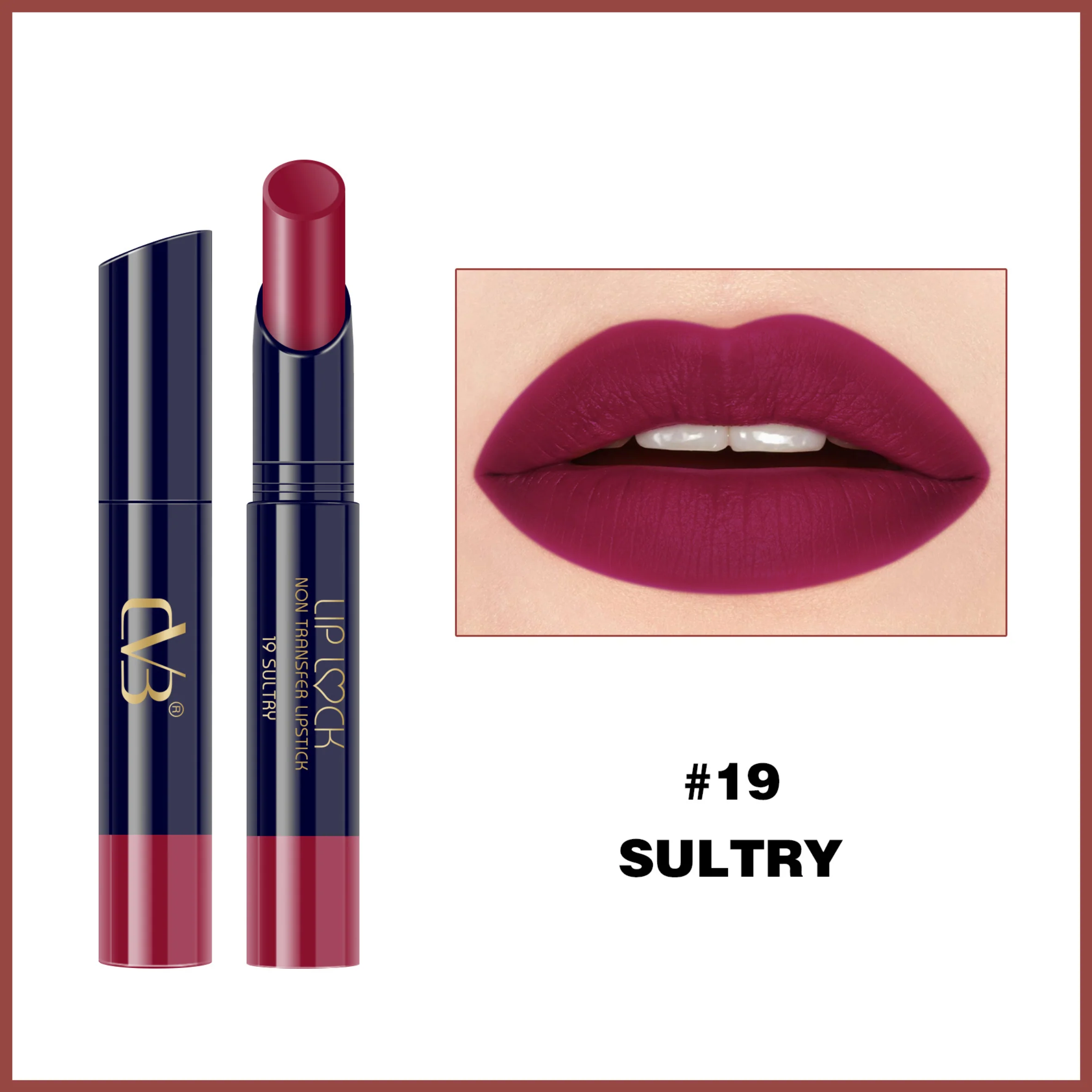 CVB Lip Lock No Transfer Lipstick C63 - Image 21