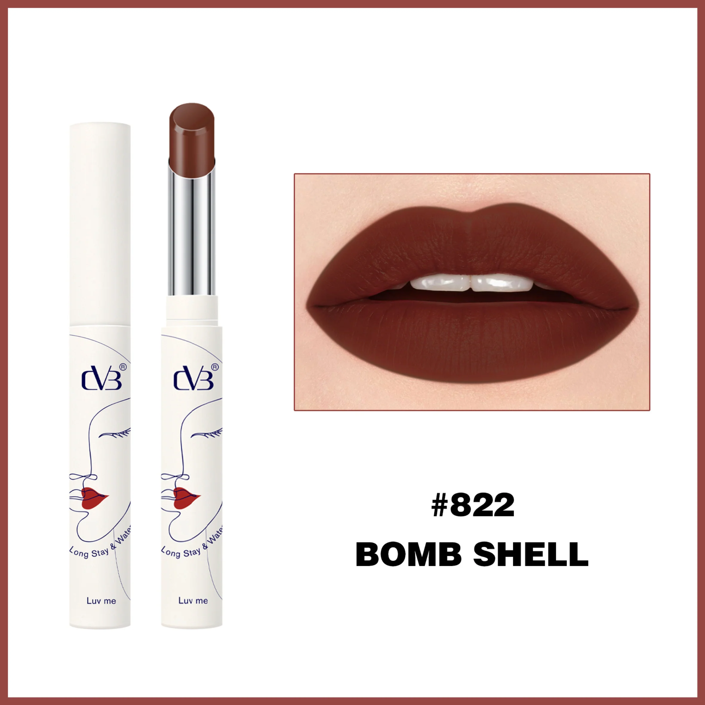 CVB Luv Me Non Transfer Matte Lipstick Long  stay & Waterproof - Image 22