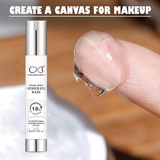 CVB Primer Gel Base  Pearl Drop  Long Stay 18 Hours Oil Free  C14 - Image 4