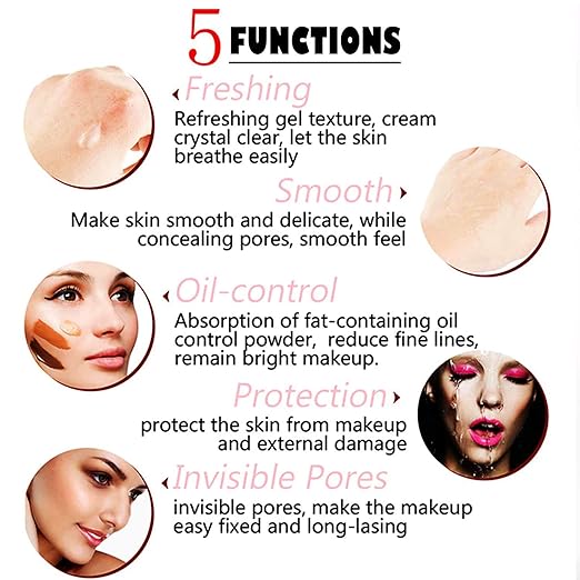 CVB Primer Gel Base  Pearl Drop  Long Stay 18 Hours Oil Free  C14 - Image 5