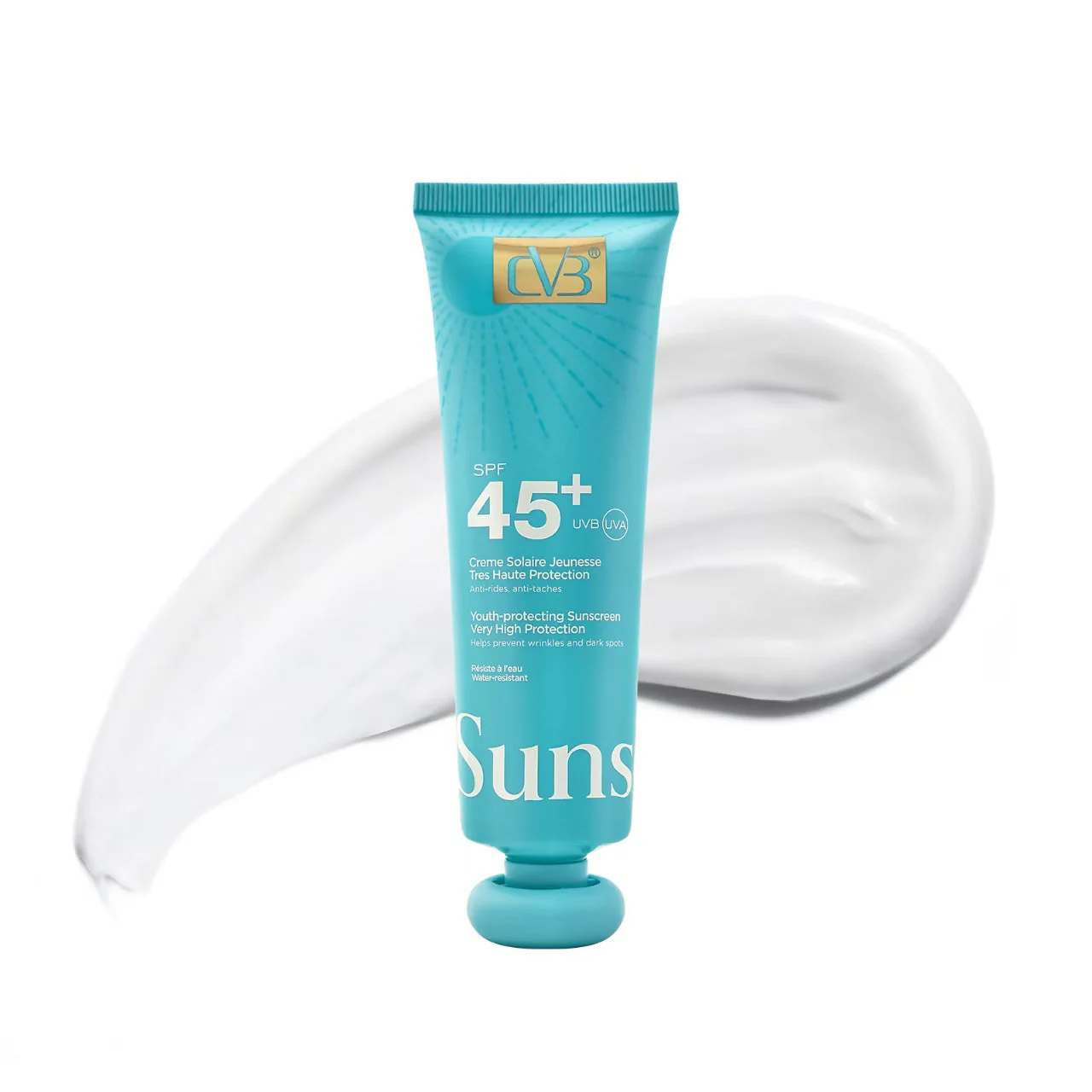 Cvb Sunscreen SPF 45+++ UVB UVA Youth-protecting sunscreen very protection wrinkles and Dark Spots  c-240B - Image 2