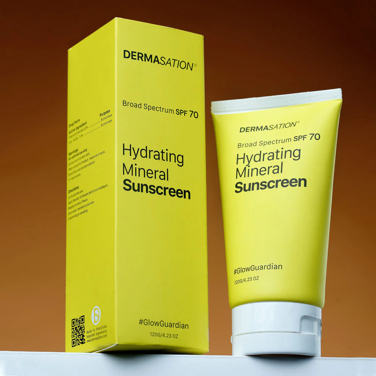 Dermasation Hydrating Mineral Sun Screen SPF 70 120 ML