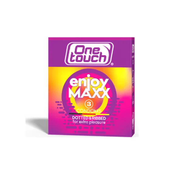 One Touch Enjoy Maxx Dotted &amp; Ribbed 3 Condoms
