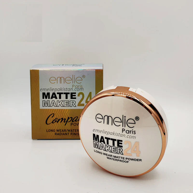 Emelie 2 In 1 Matte Maker 24 Face Compact Powder - Image 2