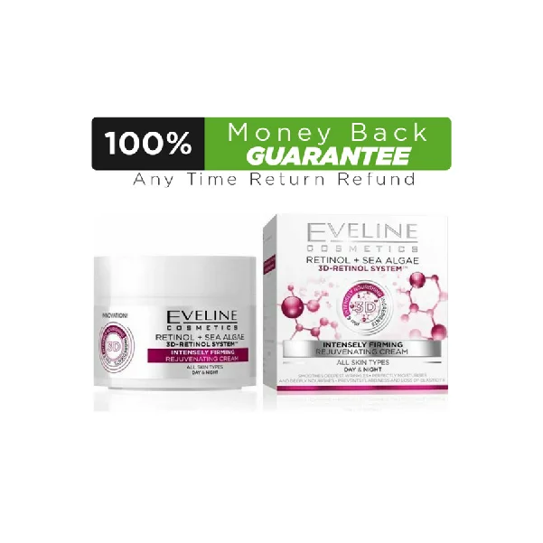 Eveline 3D-Retinol + Sea Algea 3D Intensely Firming Day & Night Cream 50ml