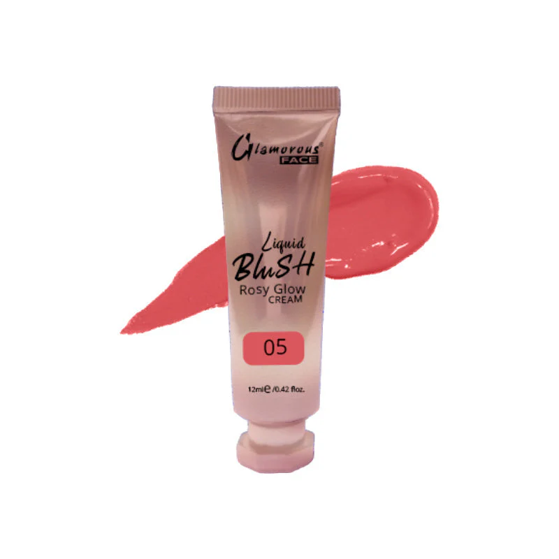 Glamorous Face Rosy Glow Liquid Blush Cream 12 ML - Image 5