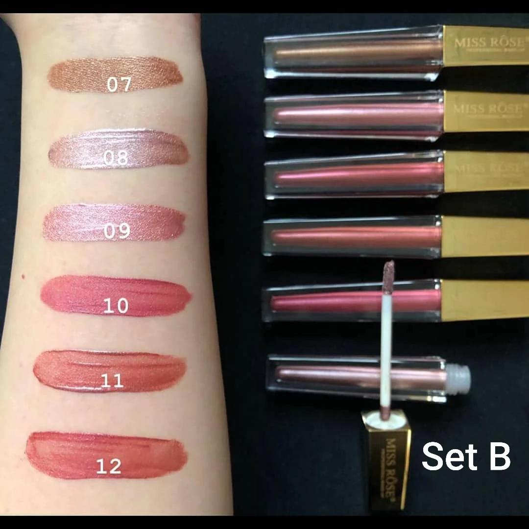 Miss Rose Gloss Set of 6 - Golden Cap - Image 4