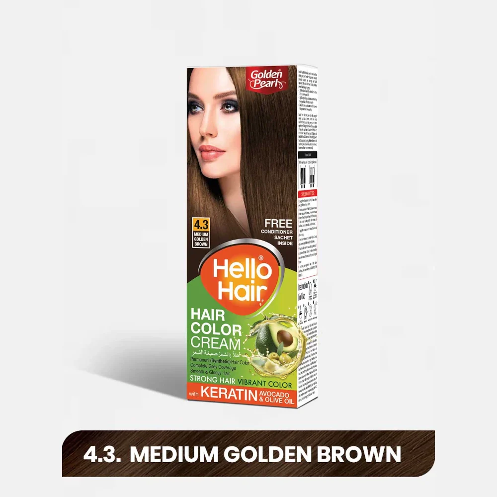 Golden Pearl Hello Hair - Hair Color Cream - Image 5