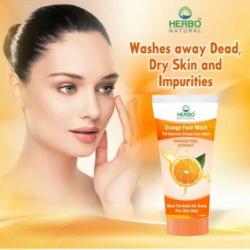 Herbo Natural Orange Face Wash - Image 2
