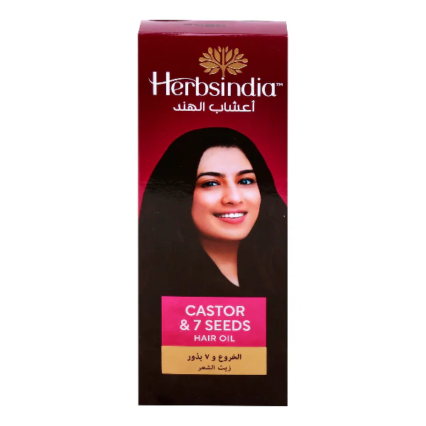 Herbsindia Castor & 7 Seeds Hair Oil 280 ml - Image 2