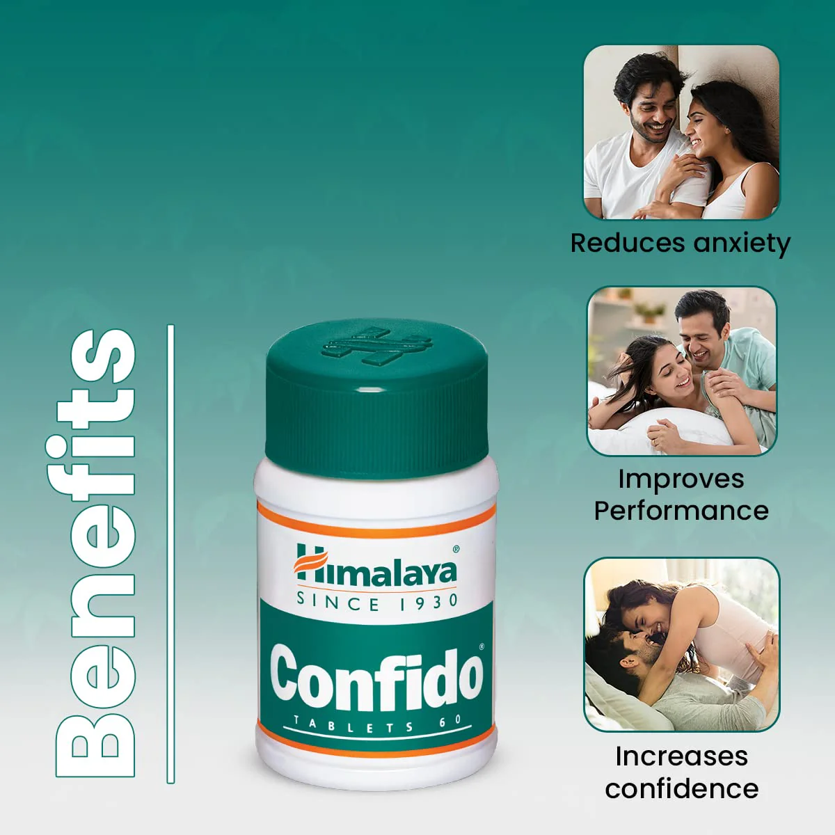 Himalaya Confido Sexual Enhancers Tablets 60 Counts - Image 2