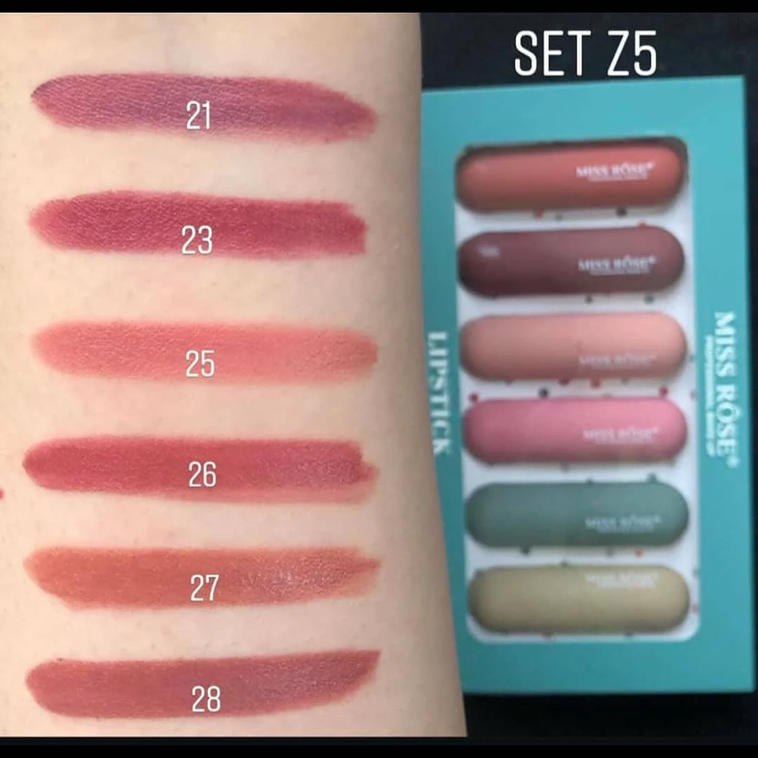 Miss Rose Lipsticks Set of 6 - Image 13