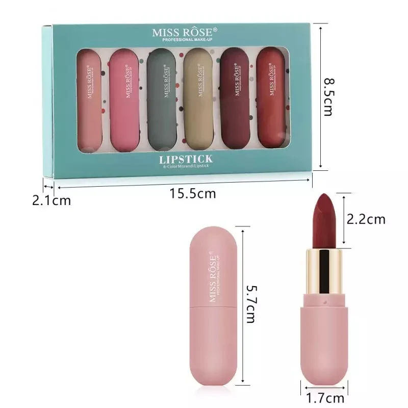 Miss Rose Lipsticks Set of 6 - Image 9