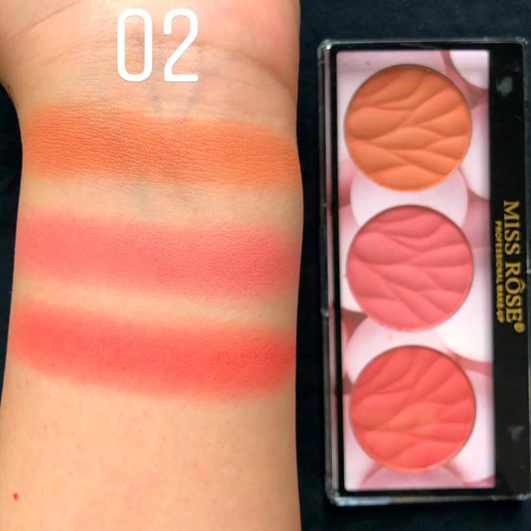 Miss Rose 3 in 1 Blush Palette - Image 4