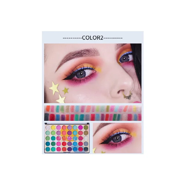 Miss Rose 40 Color Earth Color Eyeshadow Palette - Image 6