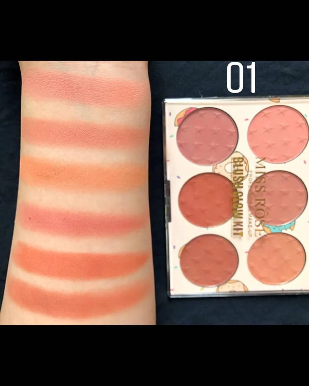 Miss Rose 6 Color Blush Palette - Image 5