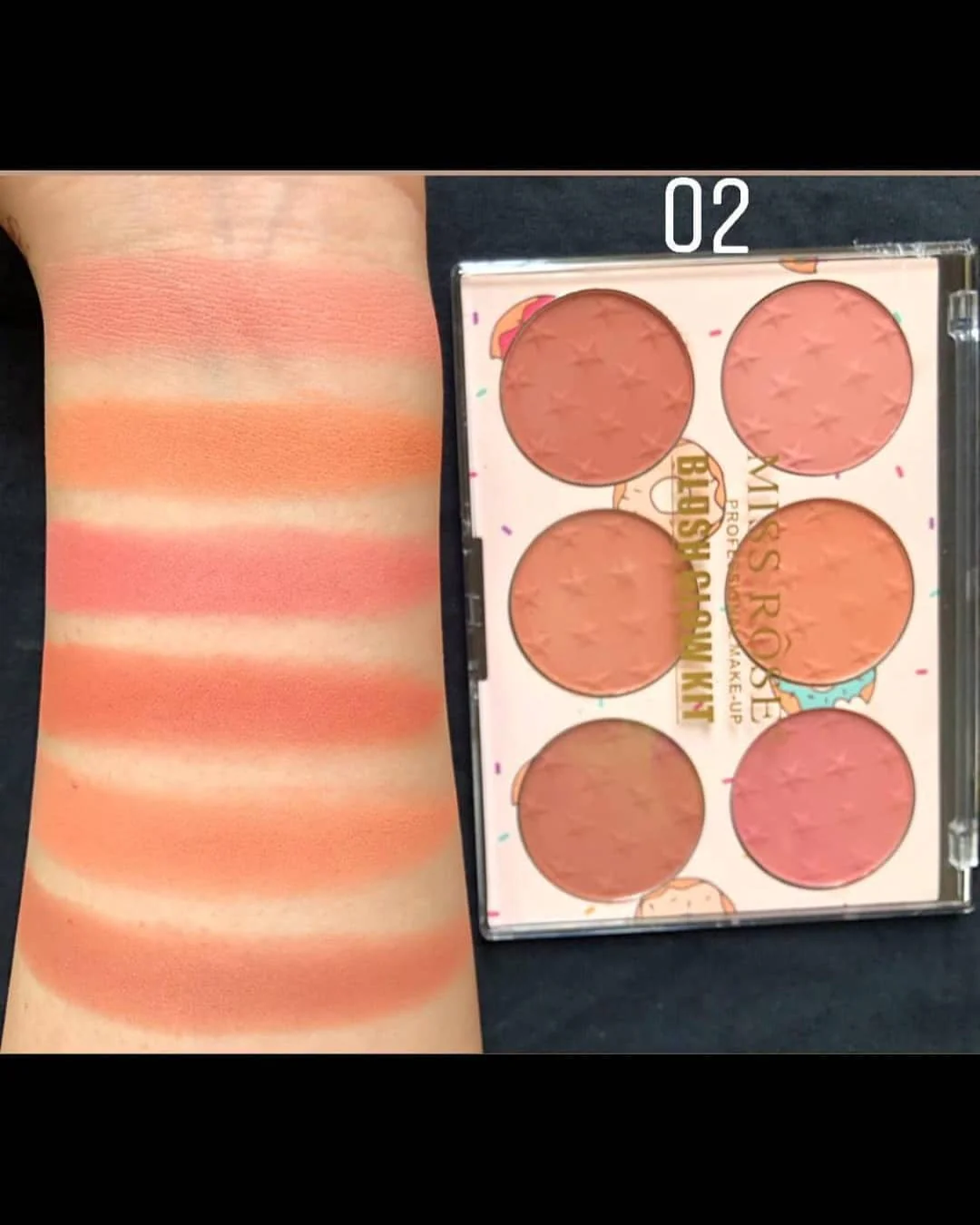 Miss Rose 6 Color Blush Palette - Image 6