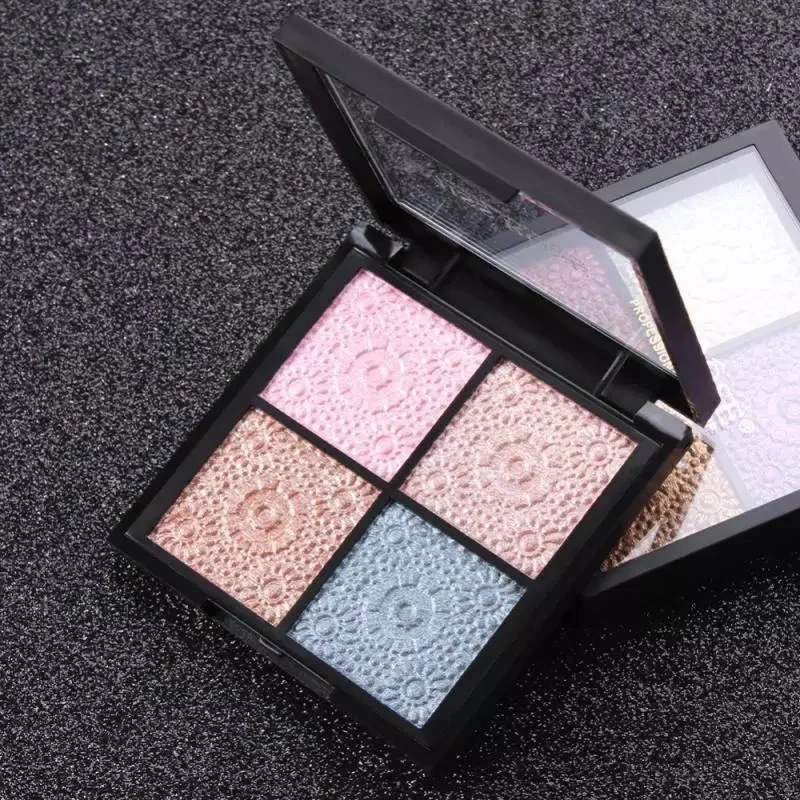 Miss Rose Eyeshadow and Highlighter Palette - 4 Color Sq. - Image 3