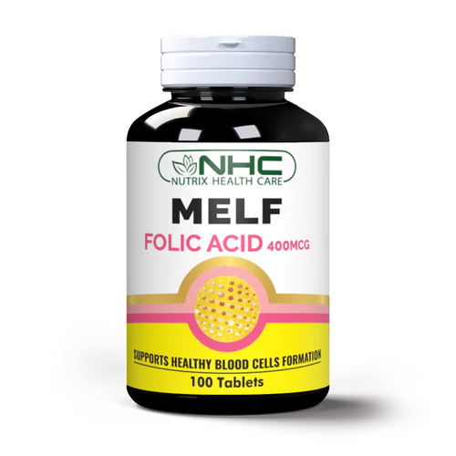 Nutrix Melf Folic Acid 400mcg - 100 Tablets