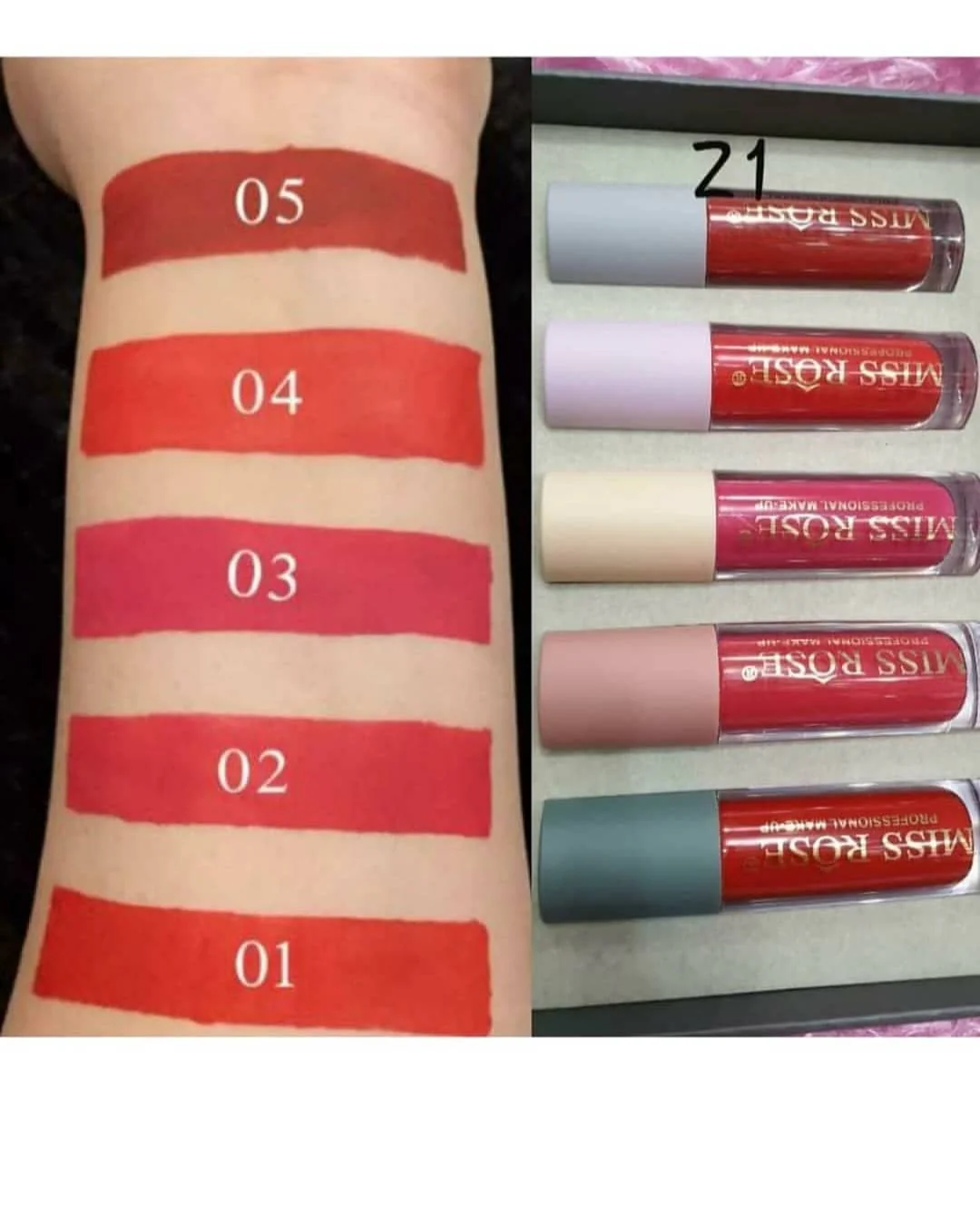 Miss Rose Round Gloss Set of 5 - Image 8