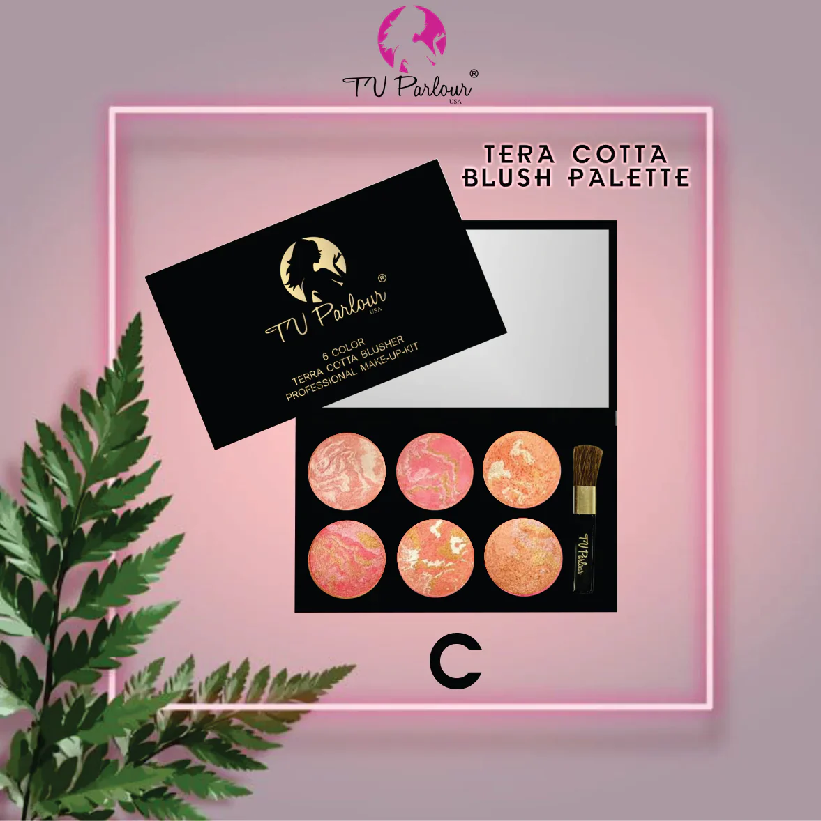 TV PARLOUR SIXER TERA-COTTA BLUSH PALETTE (BLACK) - Image 4
