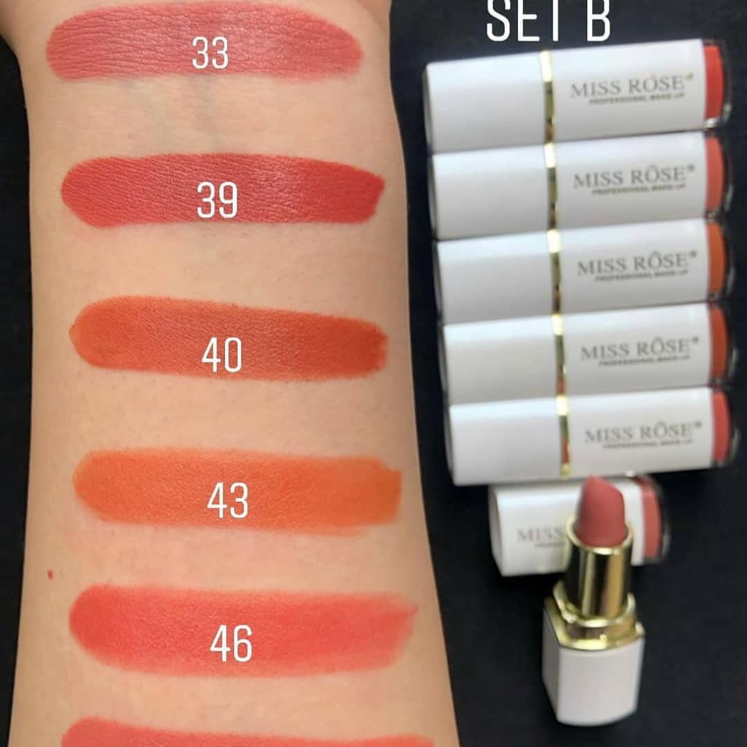 Miss Rose White Lipsticks - Set of 6 - Image 2