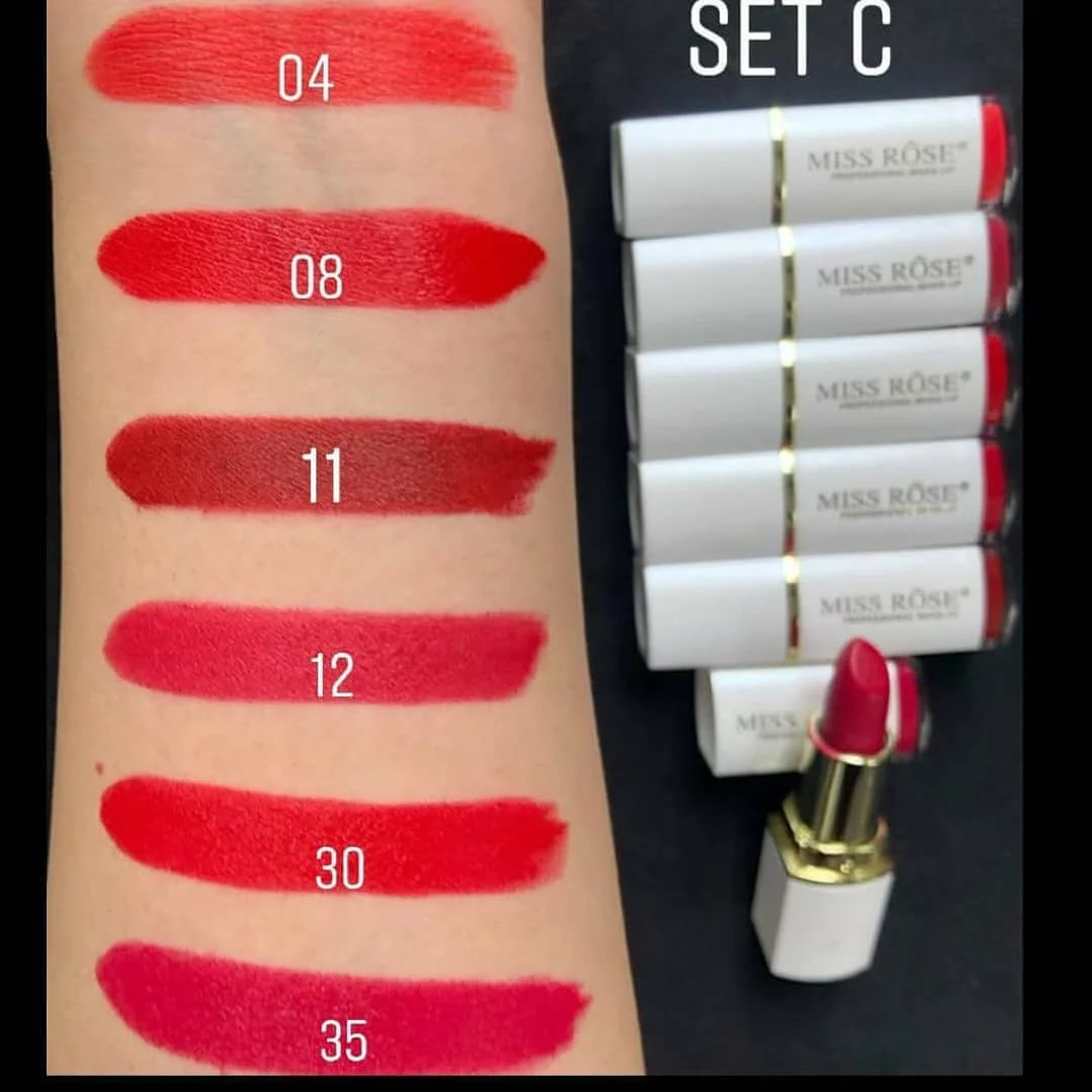 Miss Rose White Lipsticks - Set of 6 - Image 4